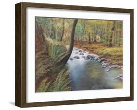 Springtime in woods,  pastel-Margo Starkey-Framed Giclee Print