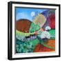 Springtime round the corneracrylics on paper-Lisa Graa Jensen-Framed Giclee Print