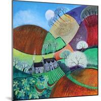 Springtime round the corneracrylics on paper-Lisa Graa Jensen-Mounted Giclee Print