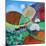 Springtime round the corneracrylics on paper-Lisa Graa Jensen-Mounted Giclee Print