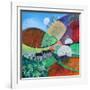 Springtime round the corneracrylics on paper-Lisa Graa Jensen-Framed Giclee Print