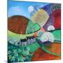 Springtime round the corneracrylics on paper-Lisa Graa Jensen-Mounted Giclee Print