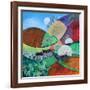 Springtime round the corneracrylics on paper-Lisa Graa Jensen-Framed Giclee Print