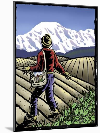 Springtime Sower-Linda Braucht-Mounted Giclee Print