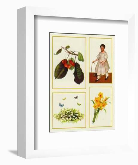 Springtime-Santa-Framed Art Print