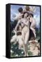 Springtime-William Adolphe Bouguereau-Framed Stretched Canvas