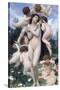 Springtime-William Adolphe Bouguereau-Stretched Canvas