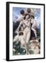 Springtime-William Adolphe Bouguereau-Framed Art Print