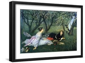 Springtime-James Tissot-Framed Art Print