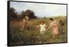 Springtime-Ludwig Knaus-Framed Stretched Canvas