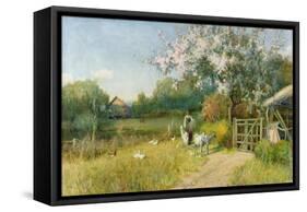 Springtime-Sir Alfred East-Framed Stretched Canvas