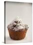 Sprinkling a Chocolate Muffin with Icing Sugar-null-Stretched Canvas