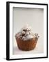 Sprinkling a Chocolate Muffin with Icing Sugar-null-Framed Photographic Print