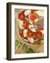 Sprinkling Pizza with Olive Oil-null-Framed Photographic Print