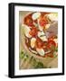 Sprinkling Pizza with Olive Oil-null-Framed Photographic Print