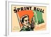 Sprint Bull Soda-null-Framed Art Print