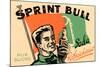 Sprint Bull Soda-null-Mounted Art Print