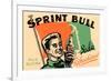 Sprint Bull Soda-null-Framed Premium Giclee Print