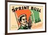 Sprint Bull Soda-null-Framed Premium Giclee Print