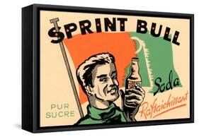Sprint Bull Soda-null-Framed Stretched Canvas