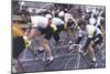 Sprint Cyclists-null-Mounted Photographic Print