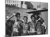 Sprinter Wilma Rudolph at the Olympics, W. Team Mates-null-Mounted Premium Photographic Print