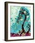 Spritely Blue Willow-Natasha Wescoat-Framed Giclee Print