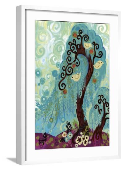 Spritely Blue Willows-Natasha Wescoat-Framed Giclee Print
