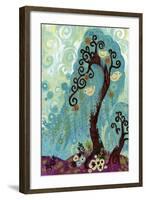 Spritely Blue Willows-Natasha Wescoat-Framed Giclee Print