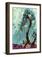 Spritely Blue Willows-Natasha Wescoat-Framed Giclee Print