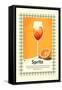 Spritz Retro Print-Dionisis Gemos-Framed Stretched Canvas