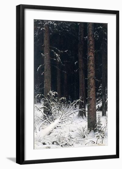 Spruce Forest in Winter, 1884-Ivan Ivanovitch Shishkin-Framed Giclee Print