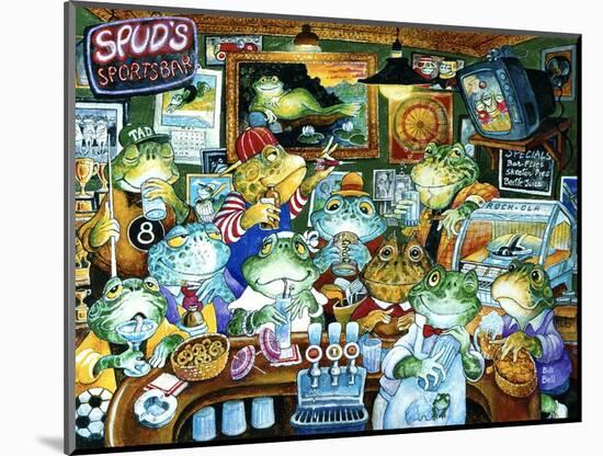 Spud's Sportsbar-Bill Bell-Mounted Premium Giclee Print