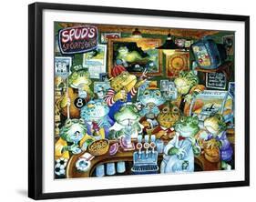 Spud's Sportsbar-Bill Bell-Framed Giclee Print