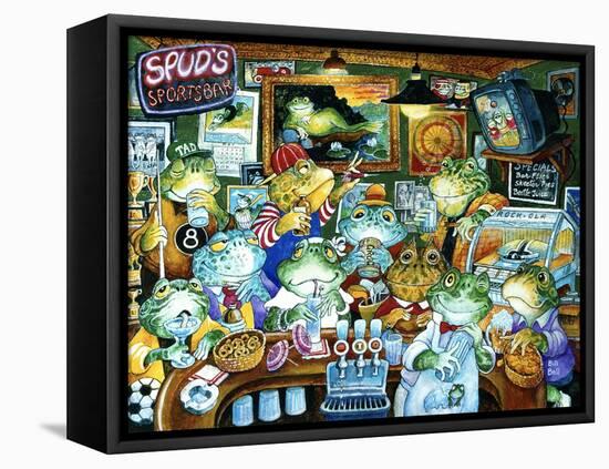 Spud's Sportsbar-Bill Bell-Framed Stretched Canvas