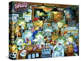 Spud's Sportsbar-Bill Bell-Stretched Canvas