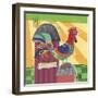 Spunky Roosters 2-Holli Conger-Framed Giclee Print
