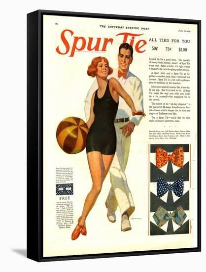 Spur Tie, Magazine Advertisement, USA, 1929-null-Framed Stretched Canvas