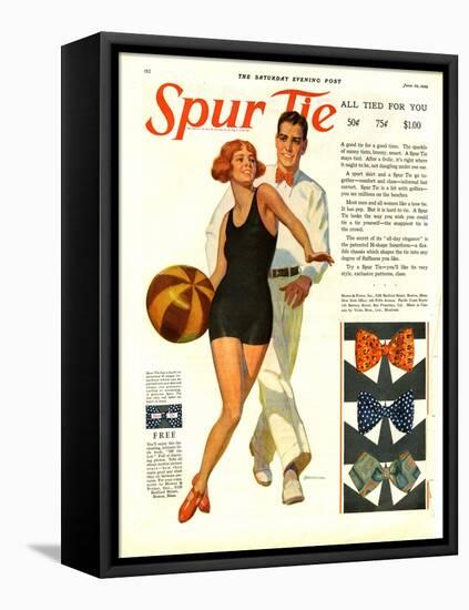 Spur Tie, Magazine Advertisement, USA, 1929-null-Framed Stretched Canvas