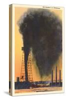 Spurting Oil Well, Oklahoma-null-Stretched Canvas