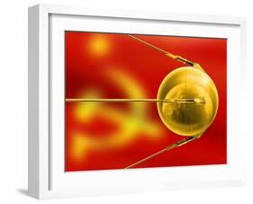 Sputnik 1, Artwork-Detlev Van Ravenswaay-Framed Photographic Print