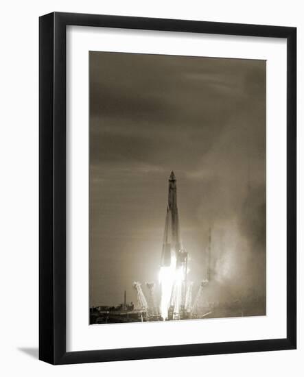 Sputnik 1 Launch-Detlev Van Ravenswaay-Framed Photographic Print