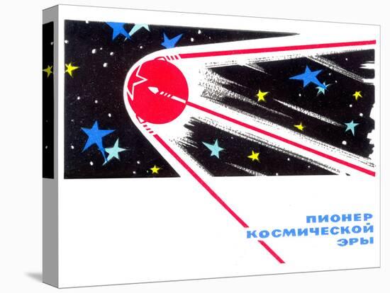 Sputnik 1 Postcard-Detlev Van Ravenswaay-Stretched Canvas