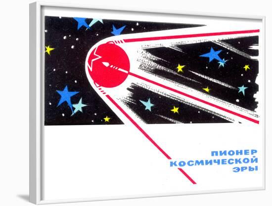 Sputnik 1 Postcard-Detlev Van Ravenswaay-Framed Photographic Print