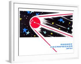Sputnik 1 Postcard-Detlev Van Ravenswaay-Framed Photographic Print