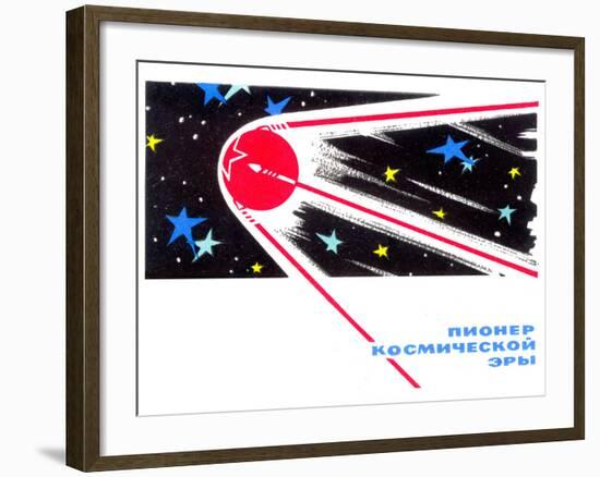 Sputnik 1 Postcard-Detlev Van Ravenswaay-Framed Photographic Print