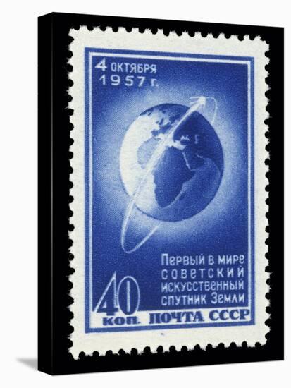 Sputnik 1 Stamp-Detlev Van Ravenswaay-Stretched Canvas