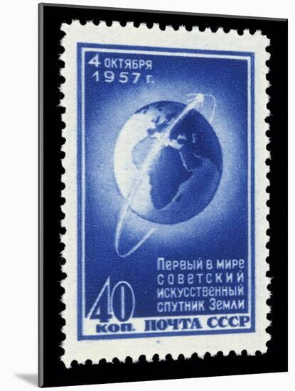 Sputnik 1 Stamp-Detlev Van Ravenswaay-Mounted Photographic Print