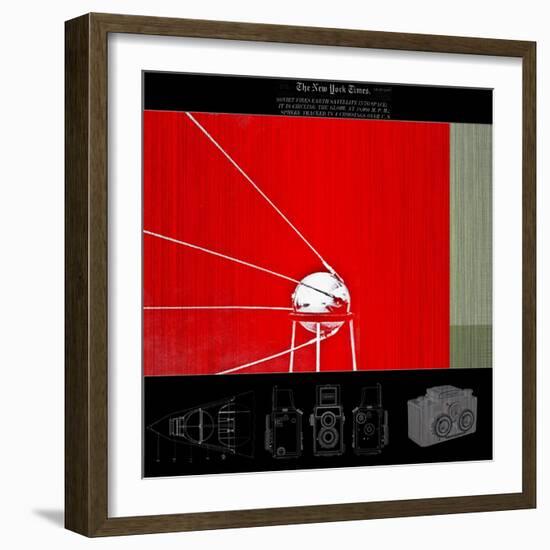 Sputnik Art-NaxArt-Framed Art Print