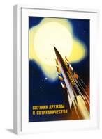 Sputnik of Friendship and Cooperation-null-Framed Art Print
